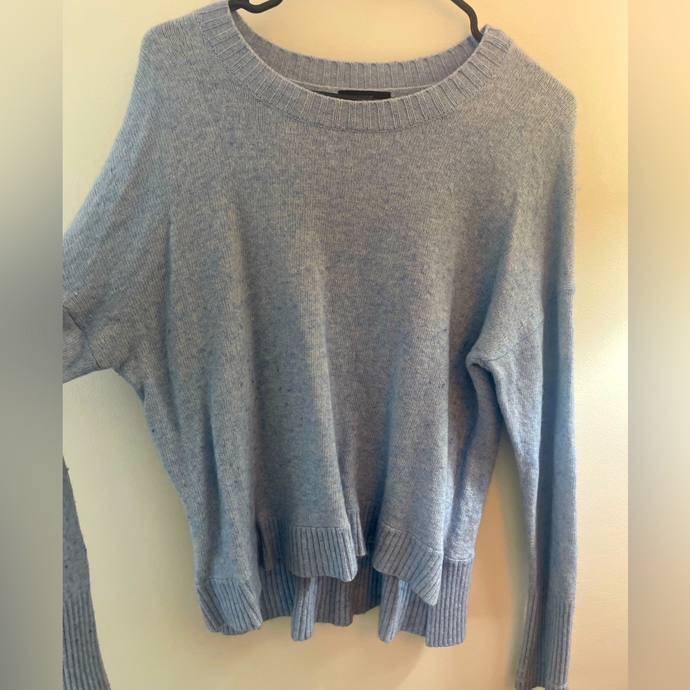 J. CREW  Blue Crew Neck Ribbed Knit Pullover Sweater XL NEW